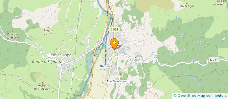 localisation de l'entreprise PHARMACIE DE LA VALLEE D'ASPE  BEDOUS