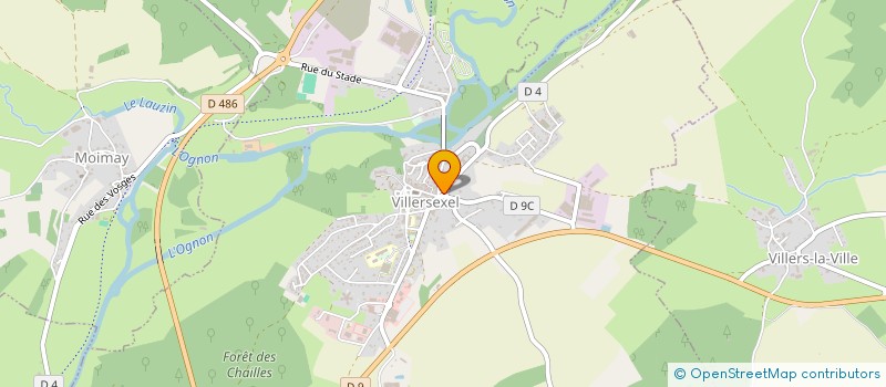 localisation de l'entreprise PHARMACIE DE LA VALLEE DE L'OGNON  VILLERSEXEL