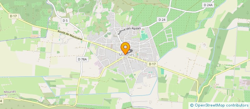 localisation de l'entreprise PHARMACIE DE LA VALLEE DES BAUX à MOURIES