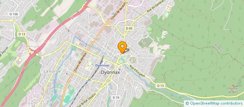 localisation de l'entreprise PHARMACIE DE LA VAPEUR à OYONNAX