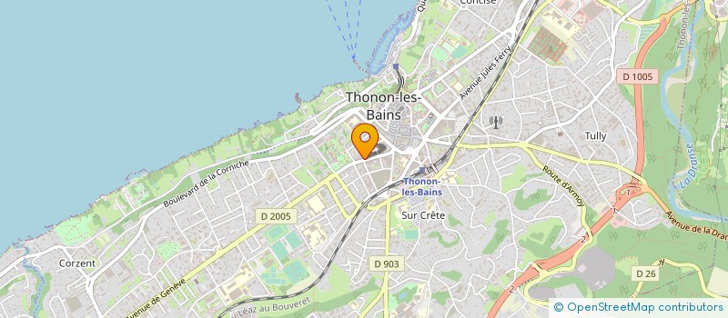 localisation de l'entreprise PHARMACIE DE LA VERSOIE à THONON-LES-BAINS