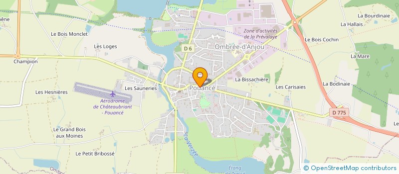 localisation de l'entreprise PHARMACIE DE LA VERZEE à OMBREE D'ANJOU