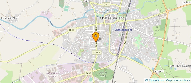 localisation de l'entreprise PHARMACIE DE LA VILLE AUX ROSES  CHATEAUBRIANT