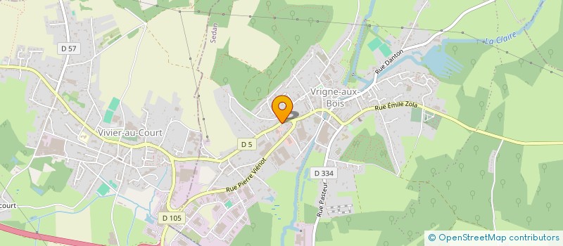 localisation de l'entreprise PHARMACIE DE LA VRIGNE  VRIGNE AUX BOIS