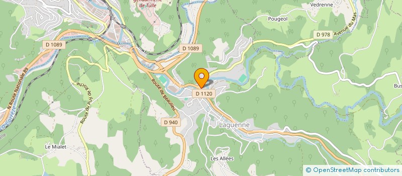 localisation de l'entreprise PHARMACIE DE LAGUENNE  LAGUENNE-SUR-AVALOUZE