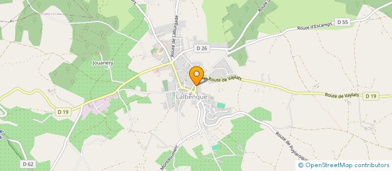 localisation de l'entreprise PHARMACIE DE LALBENQUE  LALBENQUE