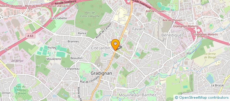 localisation de l'entreprise PHARMACIE DE LANGE à GRADIGNAN