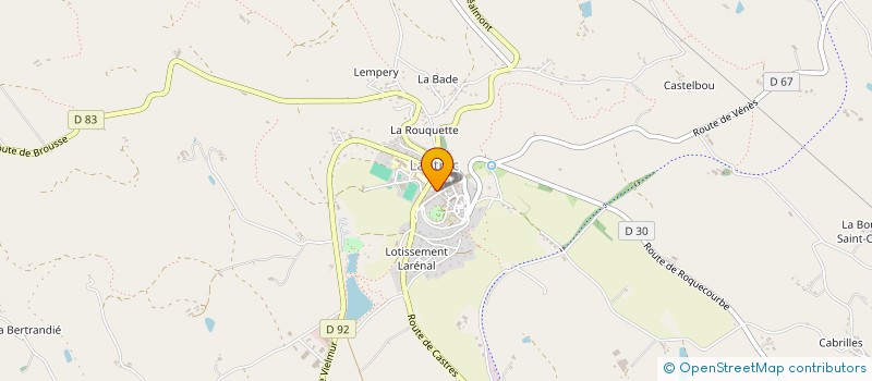 localisation de l'entreprise PHARMACIE DE LAUTREC  LAUTREC