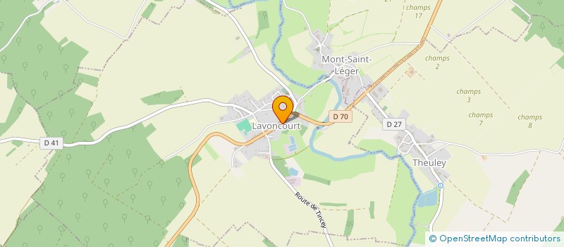 localisation de l'entreprise PHARMACIE DE LAVONCOURT  LAVONCOURT