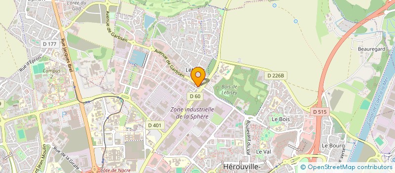 localisation de l'entreprise PHARMACIE DE LEBISEY à HEROUVILLE-SAINT-CLAIR