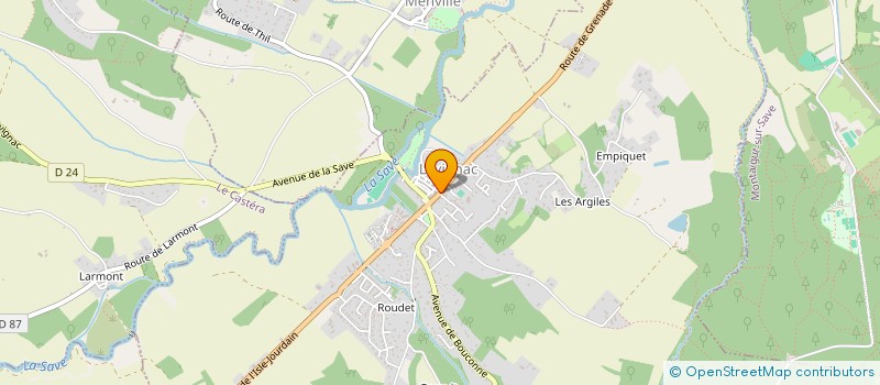 localisation de l'entreprise PHARMACIE DE LEVIGNAC  LEVIGNAC