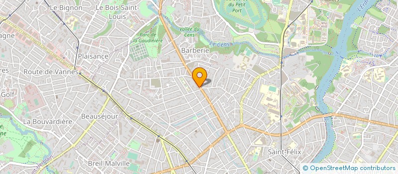 localisation de l'entreprise PHARMACIE DE LONGCHAMP  NANTES