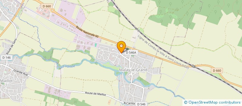 localisation de l'entreprise PHARMACIE DE MALAY LE GRAND  MALAY-LE-GRAND