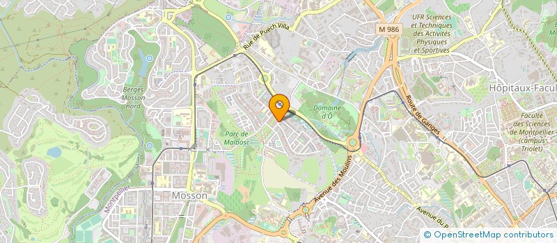 localisation de l'entreprise PHARMACIE DE MALBOSC à MONTPELLIER