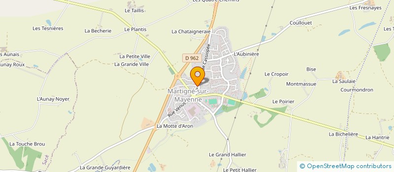 localisation de l'entreprise PHARMACIE DE MARTIGNE  MARTIGNE-SUR-MAYENNE