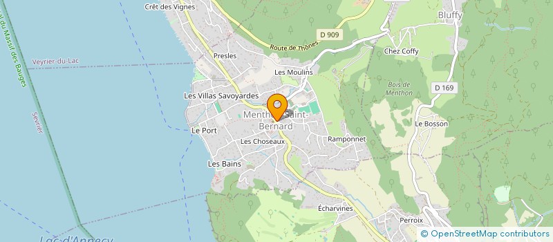 localisation de l'entreprise PHARMACIE DE MENTHON  MENTHON-SAINT-BERNARD