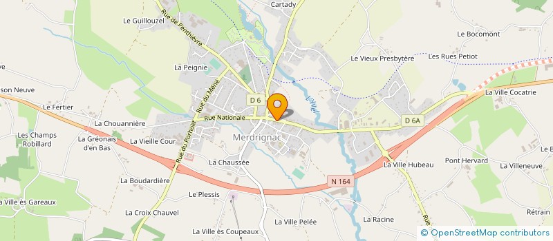 localisation de l'entreprise PHARMACIE DE MERDRIGNAC  MERDRIGNAC