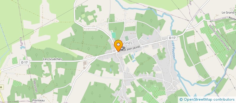 localisation de l'entreprise PHARMACIE DE MEUSNES  MEUSNES