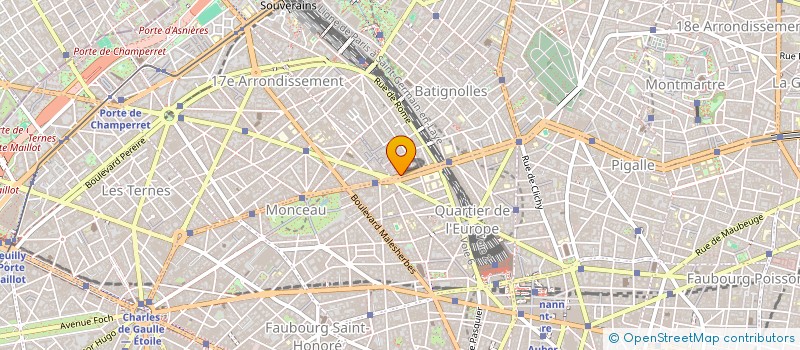 localisation de l'entreprise PHARMACIE DE MONCEAU  PARIS