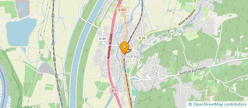 localisation de l'entreprise PHARMACIE DE MONDRAGON  MONDRAGON