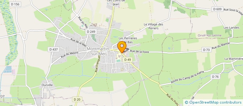 localisation de l'entreprise PHARMACIE DE MONTMARTIN SUR MER  MONTMARTIN-SUR-MER