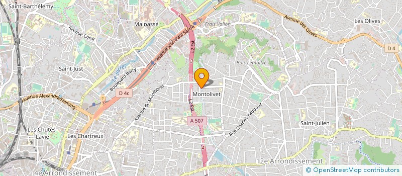 localisation de l'entreprise PHARMACIE DE MONTOLIVET  MARSEILLE