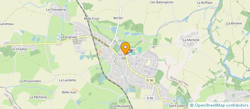 localisation de l'entreprise PHARMACIE DE NESMY  NESMY