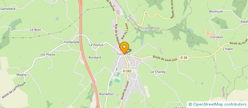 localisation de l'entreprise PHARMACIE DE NEULISE  NEULISE