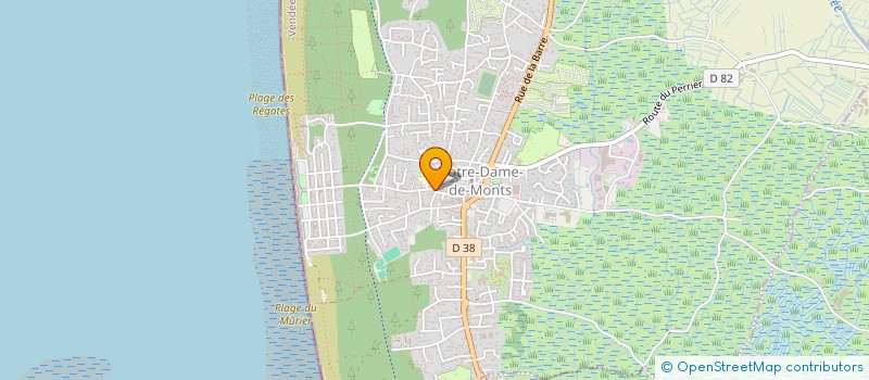 localisation de l'entreprise PHARMACIE DE NOTRE DAME  NOTRE-DAME-DE-MONTS