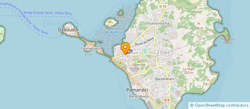localisation de l'entreprise PHARMACIE DE PETITE TERRE à DZAOUDZI