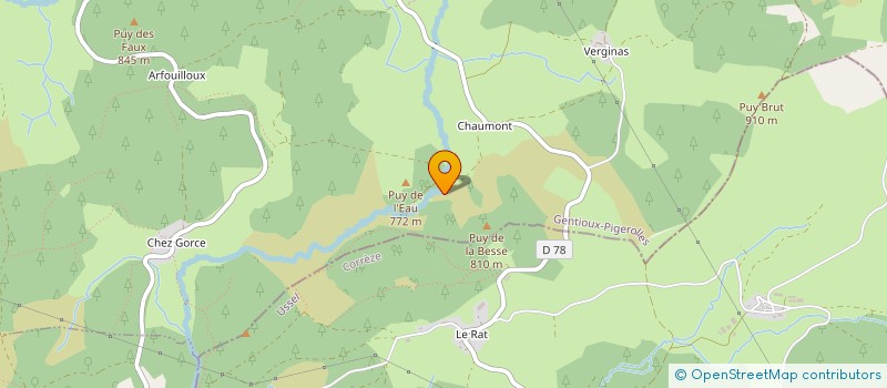 localisation de l'entreprise PHARMACIE DE PEYRELEVADE à GENTIOUX-PIGEROLLES