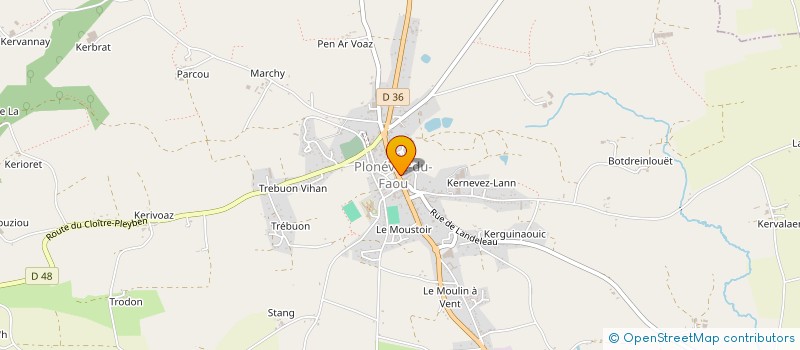 localisation de l'entreprise PHARMACIE DE PLONEVEZ  PLONEVEZ-DU-FAOU