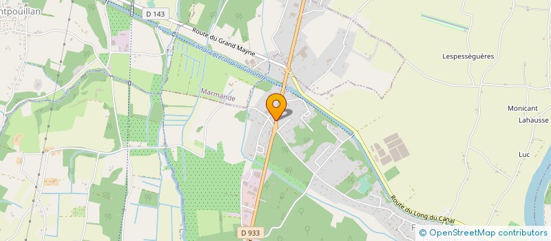 localisation de l'entreprise PHARMACIE DE PONT DES SABLES  FOURQUES-SUR-GARONNE