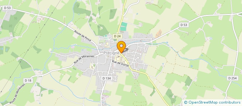 localisation de l'entreprise PHARMACIE DE PRECIGNE  PRECIGNE