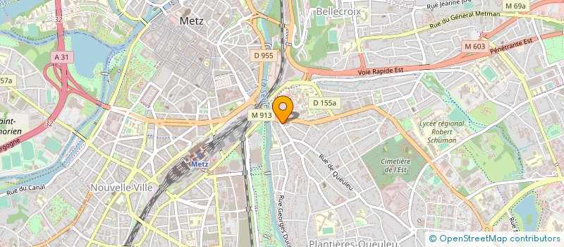 localisation de l'entreprise PHARMACIE DE QUEULEU  METZ