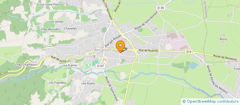 localisation de l'entreprise PHARMACIE DE RENAISON  RENAISON