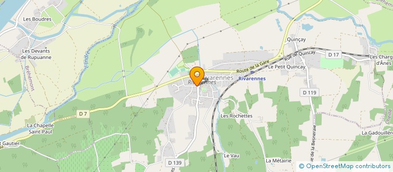 localisation de l'entreprise PHARMACIE DE RIVARENNES  RIVARENNES