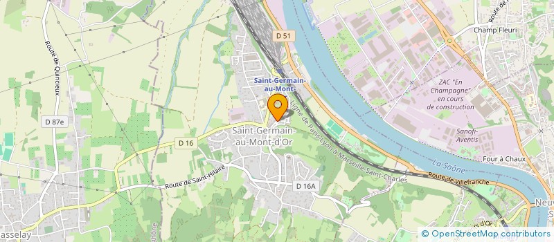 localisation de l'entreprise PHARMACIE DE SAINT GERMAIN  SAINT-GERMAIN-AU-MONT-D OR