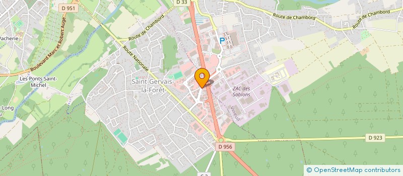 localisation de l'entreprise PHARMACIE DE SAINT GERVAIS  SAINT-GERVAIS-LA-FORET