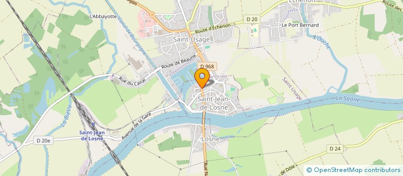 localisation de l'entreprise PHARMACIE DE SAINT-JEAN  SAINT-JEAN-DE-LOSNE