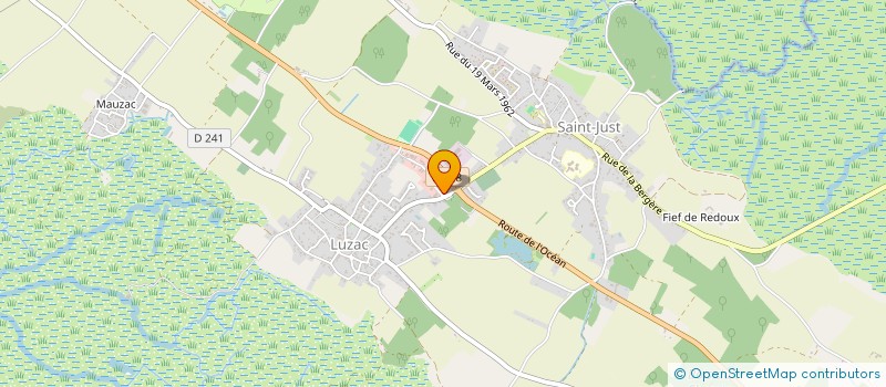 localisation de l'entreprise PHARMACIE DE SAINT JUST  SAINT-JUST-LUZAC