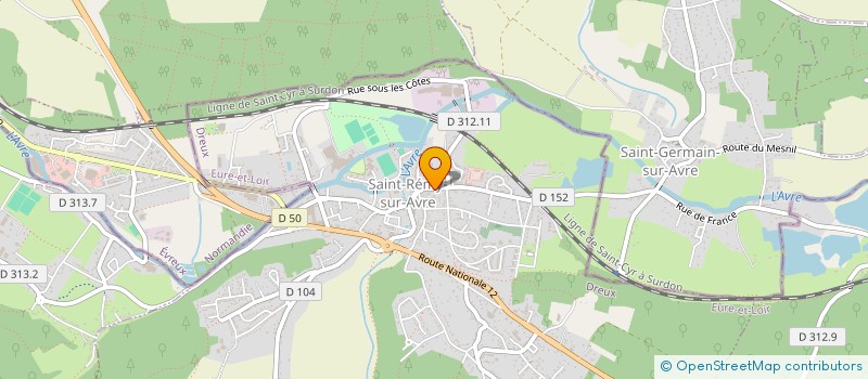 localisation de l'entreprise PHARMACIE DE SAINT REMY à SAINT-REMY-SUR-AVRE