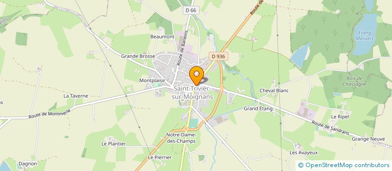 localisation de l'entreprise PHARMACIE DE SAINT TRIVIER  SAINT-TRIVIER-SUR-MOIGNANS