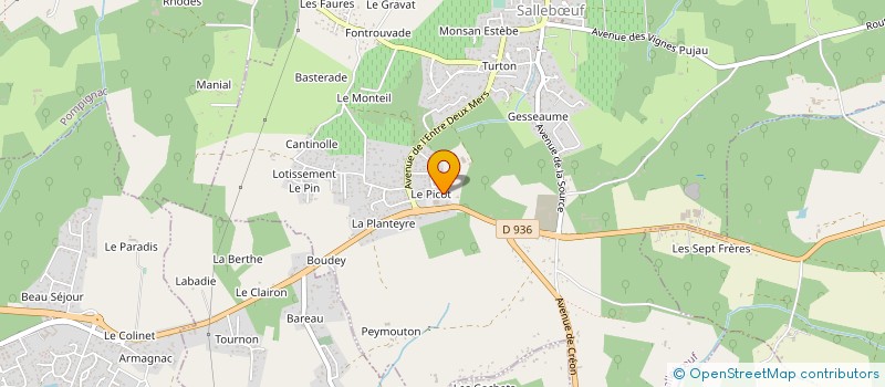 localisation de l'entreprise PHARMACIE DE SALLEBOEUF à SALLEBŒUF
