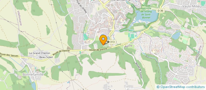 localisation de l'entreprise PHARMACIE DE SERVENOBLE  VILLEFONTAINE