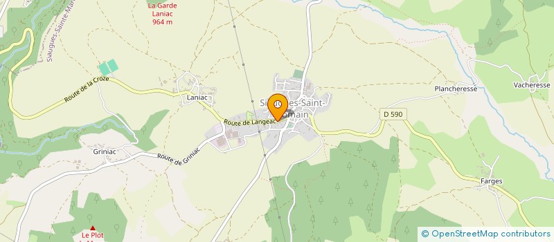 localisation de l'entreprise PHARMACIE DE SIAUGUES  SIAUGUES-SAINTE-MARIE