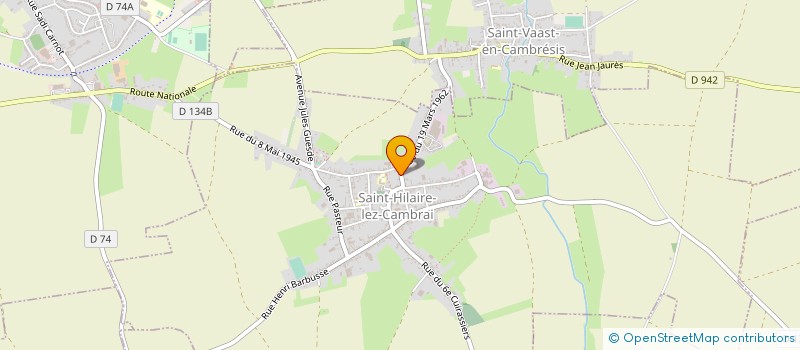 localisation de l'entreprise PHARMACIE DE SLOOVERE  SAINT-HILAIRE-LEZ-CAMBRAI