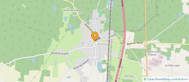 localisation de l'entreprise PHARMACIE DE THEILLAY  THEILLAY