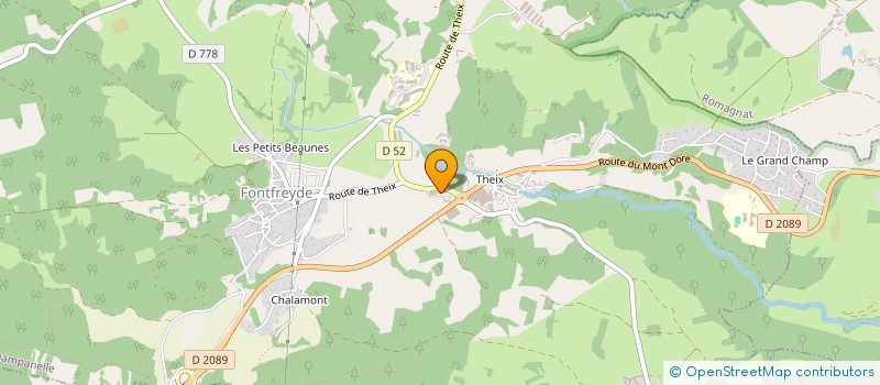 localisation de l'entreprise PHARMACIE DE THEIX  SAINT-GENES-CHAMPANELLE