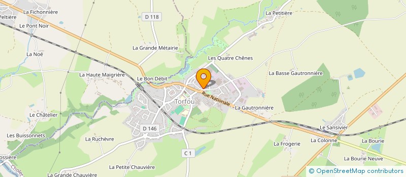 localisation de l'entreprise PHARMACIE DE TORFOU  SEVREMOINE